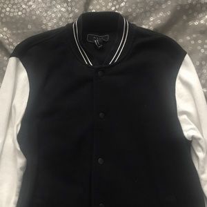 Forever 21 Varsity Snap Bomber Jacket